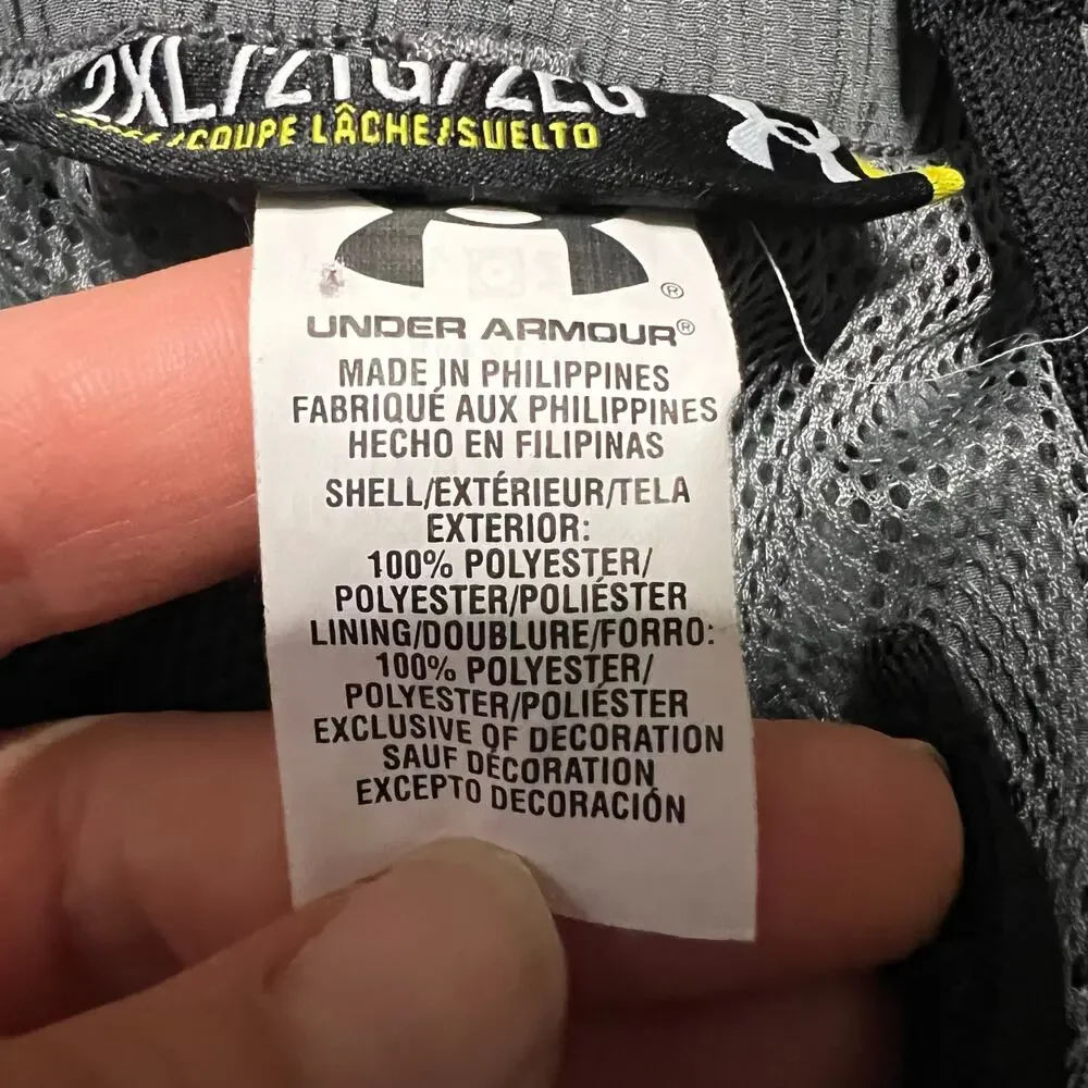 Under Armour Pants Mens XXL Woven Vital Workout Gray Loose Performance